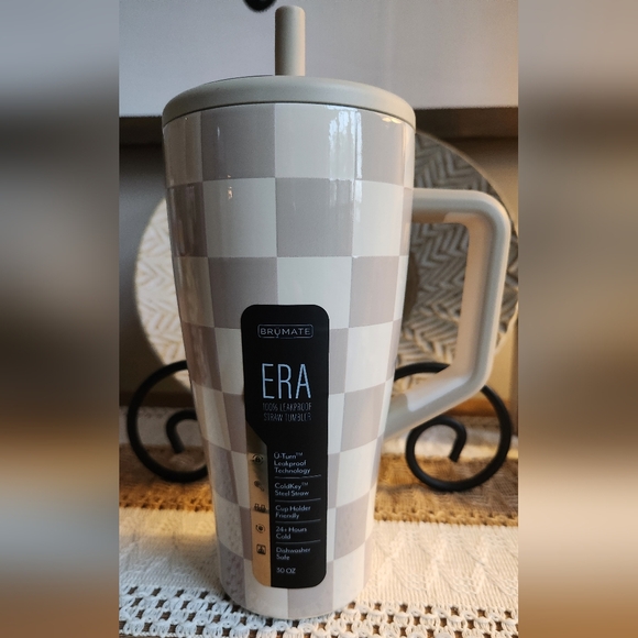 Brumate x Krista Horton Tan Checker 30oz Era - Picture 2 of 7